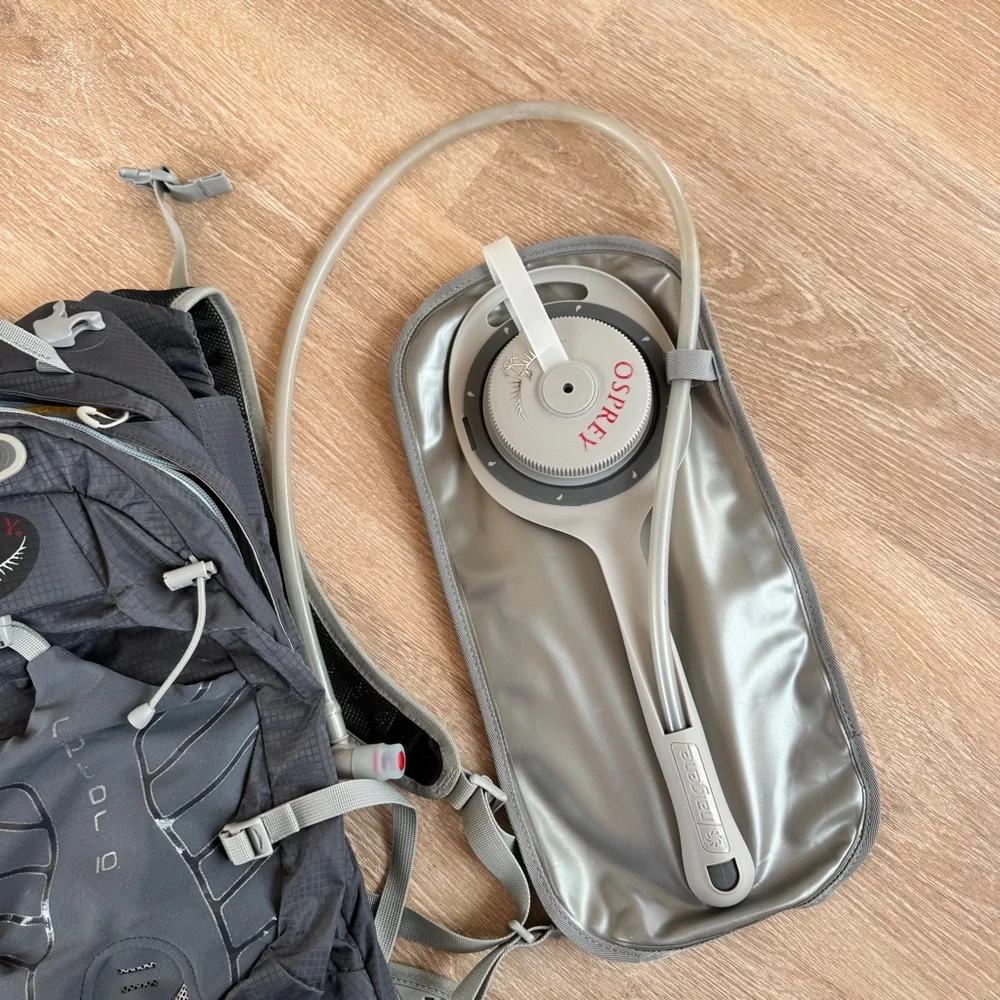 Osprey raptor 10 hydraulics hydration pack biking hiking backpack S/M silt gray - Picture 11 of 13